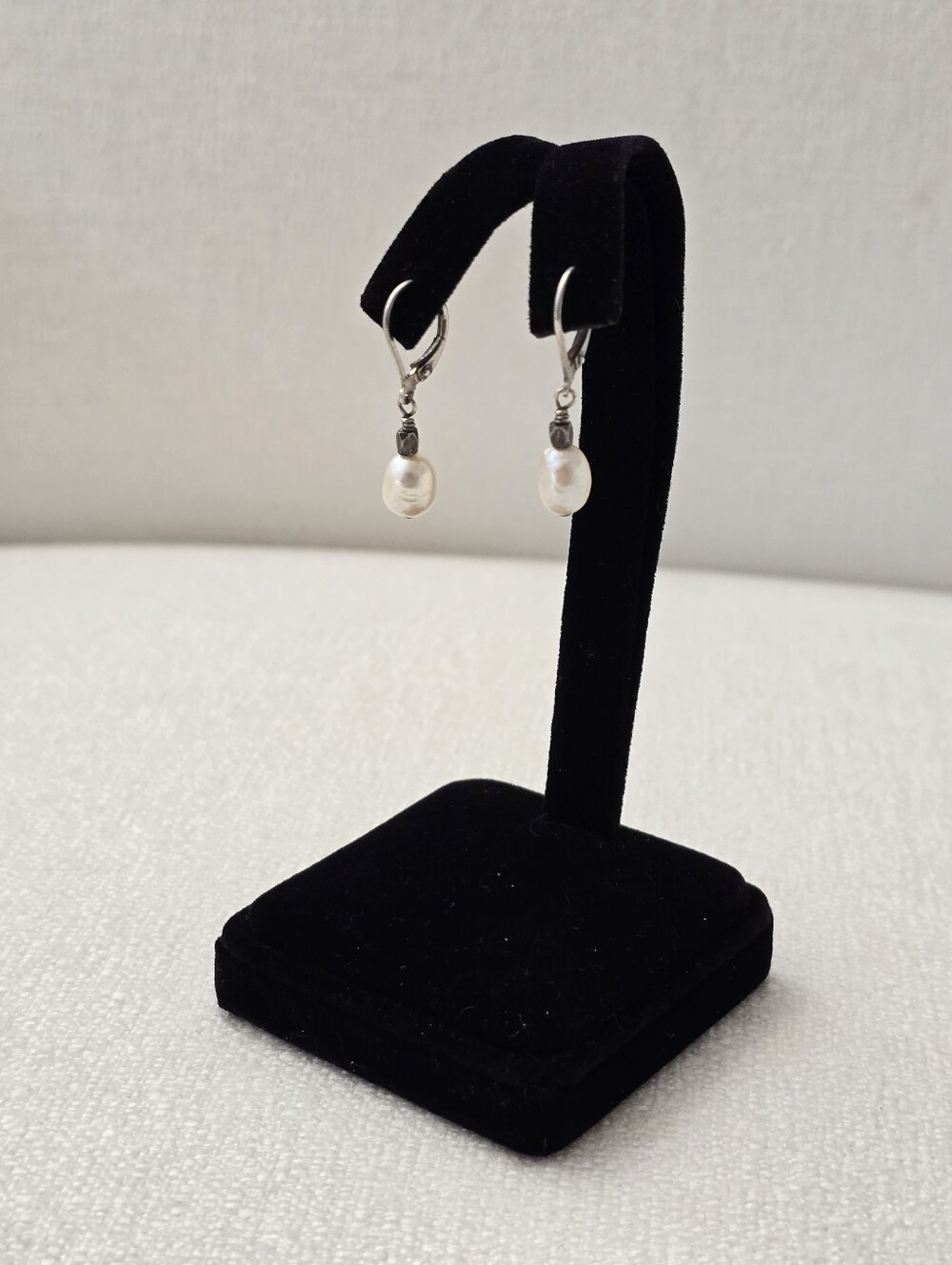 Handmade Sterling Silver Freshwater Pearl Drop Earrings